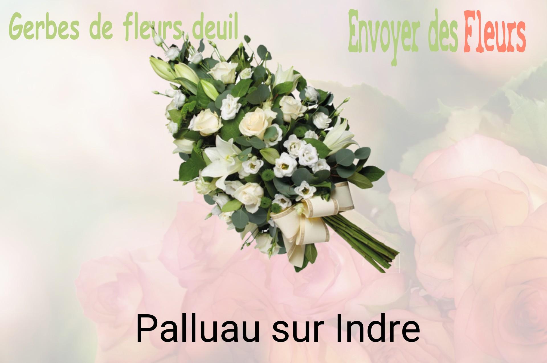 Gerbe de fleurs de deuil livrée à Palluau-sur-Indre